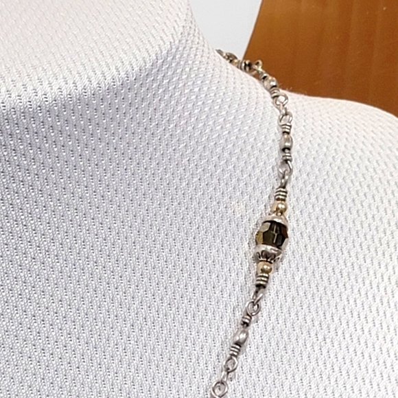 EXTREMELY RARE BRIGHTON AMERICAN BEAUTY TOPAZ  CRYSTAL  NECKLACE NWOT - Picture 6 of 8